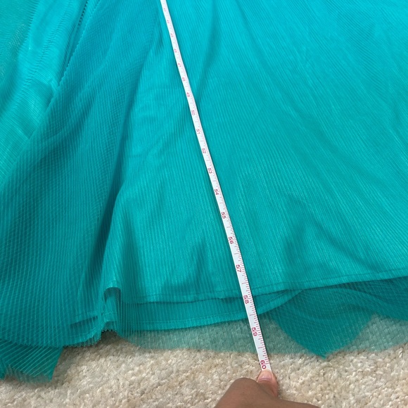 NWT Lulus Teal Mermaid Gown Maxi Dress - Picture 5 of 12